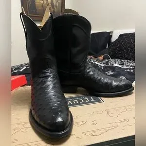 Tecovas | Shoes | Tecovas Size 95 The Duke Ostrich Leather  display picture 1